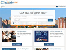 Tablet Screenshot of jobsinmadison.com